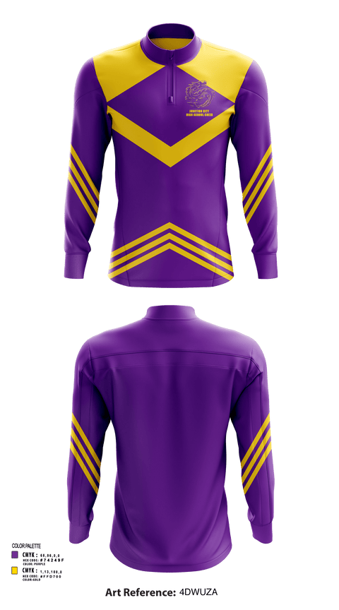 Quarter Zip Jacket, Junction City High School Cheer, Cheer, Teamtime, Team time, sublimation, custom sports apparel, team uniforms, spirit wear, spiritwear, sports uniforms, custom shirts, team store, custom team store, fundraiser sports, apparel fundraiser