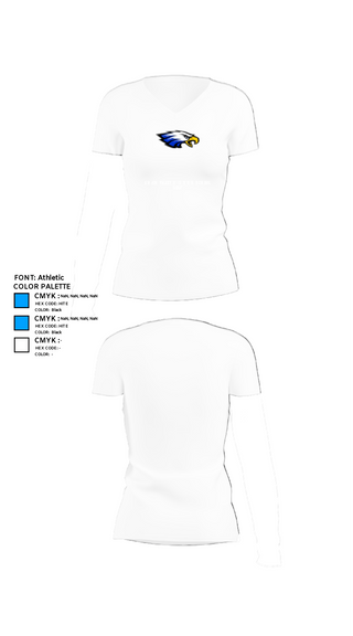 Womens Short Sleeve Vneck Shirt, Grain Valley R-5 High School Golf, Golf, Teamtime, Team time, sublimation, custom sports apparel, team uniforms, spirit wear, spiritwear, sports uniforms, custom shirts, team store, custom team store, fundraiser sports, apparel fundraiser
