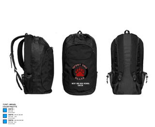 Gear Bag, West Oso High School Cheer, Cheer, Teamtime, Team time, sublimation, custom sports apparel, team uniforms, spirit wear, spiritwear, sports uniforms, custom shirts, team store, custom team store, fundraiser sports, apparel fundraiser