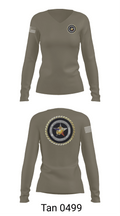 Goodfellow AFB 53285158 Women's Long Sleeve V-neck Shirt - 77