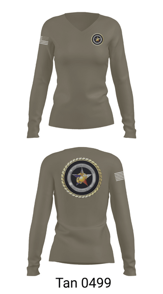 Womens Long Sleeve Vneck Shirt, Goodfellow AFB, Marines, Teamtime, Team time, sublimation, custom sports apparel, team uniforms, spirit wear, spiritwear, sports uniforms, custom shirts, team store, custom team store, fundraiser sports, apparel fundraiser