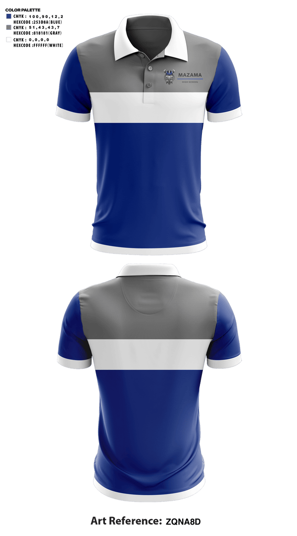 Short Sleeve Performance Polo, Mazama High School Golf, Golf, Teamtime, Team time, sublimation, custom sports apparel, team uniforms, spirit wear, spiritwear, sports uniforms, custom shirts, team store, custom team store, fundraiser sports, apparel fundraiser