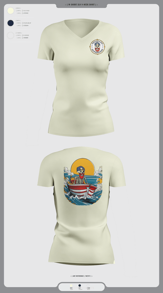 Womens Short Sleeve Vneck Shirt, Red beard Adventures, , Teamtime, Team time, sublimation, custom sports apparel, team uniforms, spirit wear, spiritwear, sports uniforms, custom shirts, team store, custom team store, fundraiser sports, apparel fundraiser