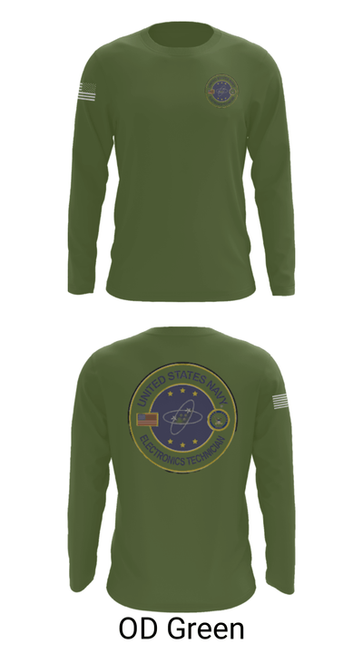 USS AMERICA LHA6 62231282 Long Sleeve Performance Shirt - 44