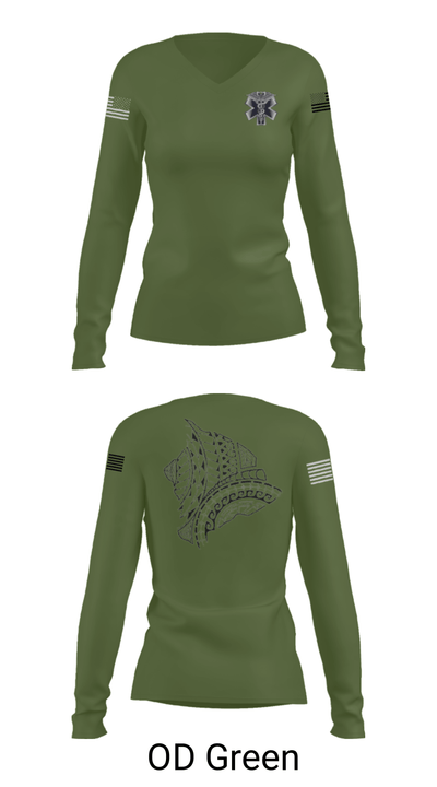 MEDICS 62567766 Women's Long Sleeve V-neck Shirt - 54