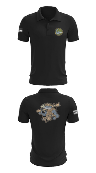 Short Sleeve Performance Polo, Wilmington Tiger Shark, Army, Teamtime, Team time, sublimation, custom sports apparel, team uniforms, spirit wear, spiritwear, sports uniforms, custom shirts, team store, custom team store, fundraiser sports, apparel fundraiser
