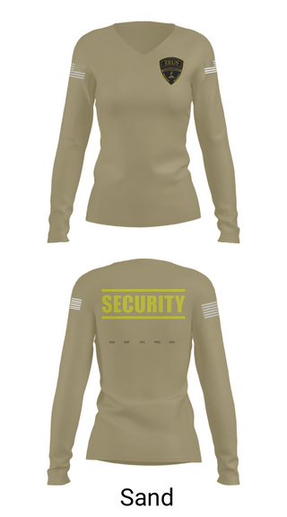 Womens Long Sleeve Vneck Shirt, Zeus Protections, Police, Teamtime, Team time, sublimation, custom sports apparel, team uniforms, spirit wear, spiritwear, sports uniforms, custom shirts, team store, custom team store, fundraiser sports, apparel fundraiser