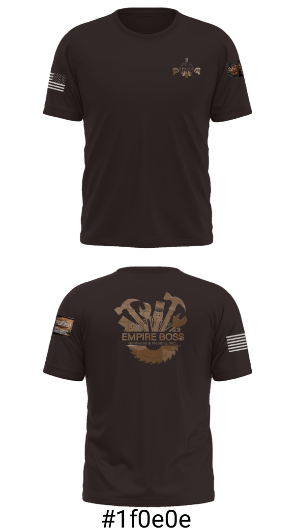 Short Sleeve Performance Shirt, Empire Boss Hardwood & Flooring, INC, , Teamtime, Team time, sublimation, custom sports apparel, team uniforms, spirit wear, spiritwear, sports uniforms, custom shirts, team store, custom team store, fundraiser sports, apparel fundraiser