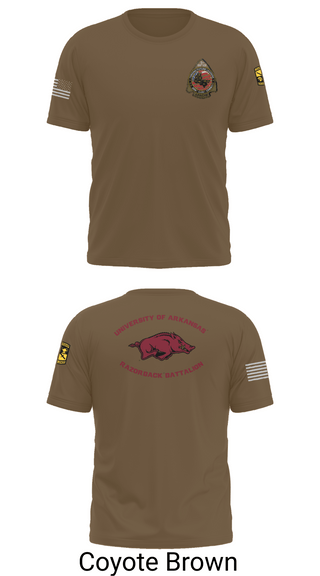 Old School Cotton Feel Shirt, University of Arkansas Army ROTC - Razorback Battalion, Army, Teamtime, Team time, sublimation, custom sports apparel, team uniforms, spirit wear, spiritwear, sports uniforms, custom shirts, team store, custom team store, fundraiser sports, apparel fundraiser