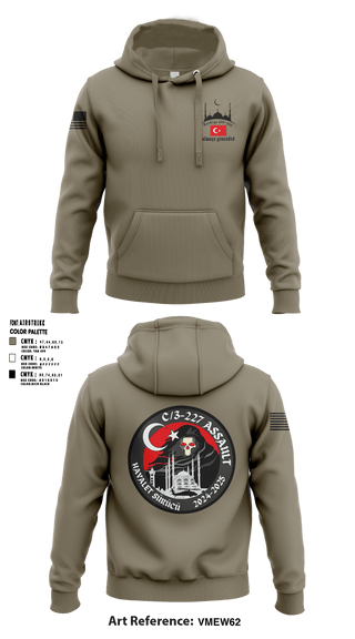 Hoodie, C co 3-227 AHB, Army, Teamtime, Team time, sublimation, custom sports apparel, team uniforms, spirit wear, spiritwear, sports uniforms, custom shirts, team store, custom team store, fundraiser sports, apparel fundraiser