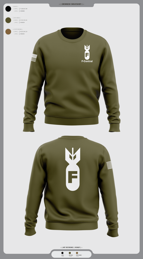 Crew Neck Sweatshirt, F Central, Police, Teamtime, Team time, sublimation, custom sports apparel, team uniforms, spirit wear, spiritwear, sports uniforms, custom shirts, team store, custom team store, fundraiser sports, apparel fundraiser