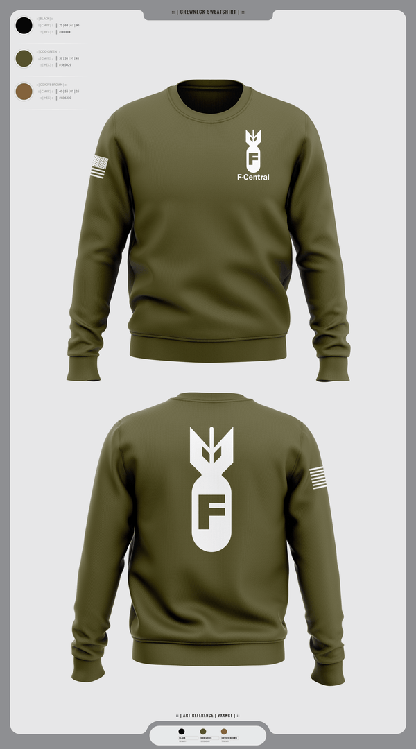 Crew Neck Sweatshirt, F Central, Police, Teamtime, Team time, sublimation, custom sports apparel, team uniforms, spirit wear, spiritwear, sports uniforms, custom shirts, team store, custom team store, fundraiser sports, apparel fundraiser