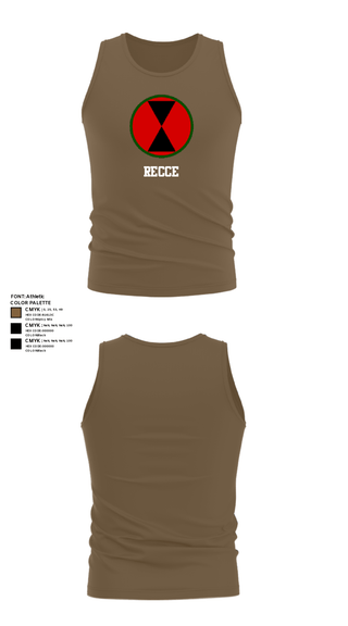 Tank Top, RECCE, Army, Teamtime, Team time, sublimation, custom sports apparel, team uniforms, spirit wear, spiritwear, sports uniforms, custom shirts, team store, custom team store, fundraiser sports, apparel fundraiser