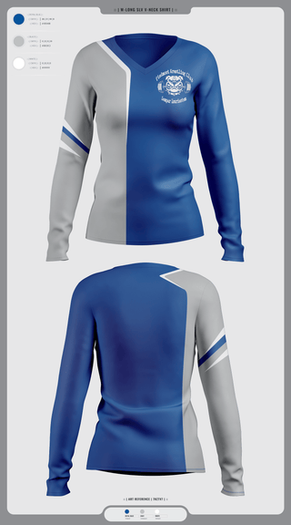 Womens Long Sleeve Vneck Shirt, Piedmont Youth Wrestling, Wrestling, Teamtime, Team time, sublimation, custom sports apparel, team uniforms, spirit wear, spiritwear, sports uniforms, custom shirts, team store, custom team store, fundraiser sports, apparel fundraiser