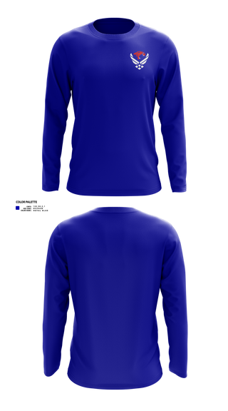 Long Sleeve Performance Shirt, TX-794, Air Force, Teamtime, Team time, sublimation, custom sports apparel, team uniforms, spirit wear, spiritwear, sports uniforms, custom shirts, team store, custom team store, fundraiser sports, apparel fundraiser