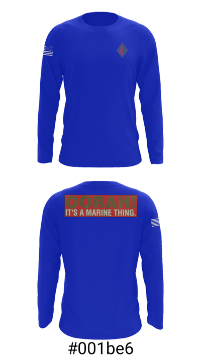 1st Marine Regiment 32808075 Long Sleeve Performance Shirt - 4