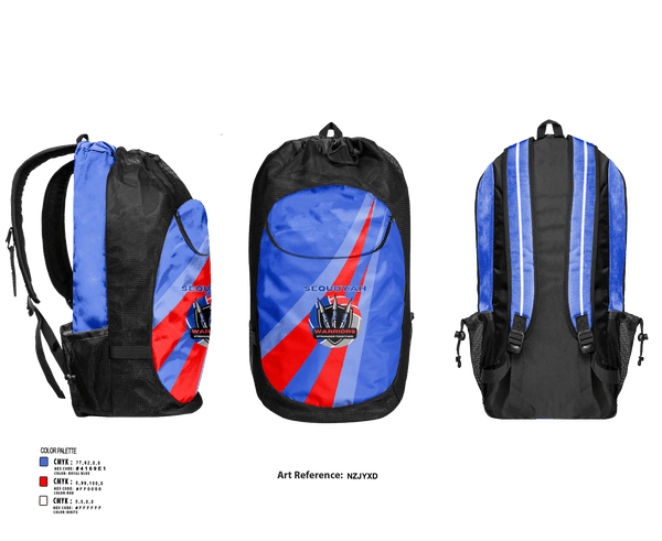 Gear Bag, Lady Warriors, Women's Volleyball, Teamtime, Team time, sublimation, custom sports apparel, team uniforms, spirit wear, spiritwear, sports uniforms, custom shirts, team store, custom team store, fundraiser sports, apparel fundraiser