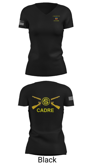Womens Short Sleeve Vneck Shirt, 106th RTI OCS, , Teamtime, Team time, sublimation, custom sports apparel, team uniforms, spirit wear, spiritwear, sports uniforms, custom shirts, team store, custom team store, fundraiser sports, apparel fundraiser