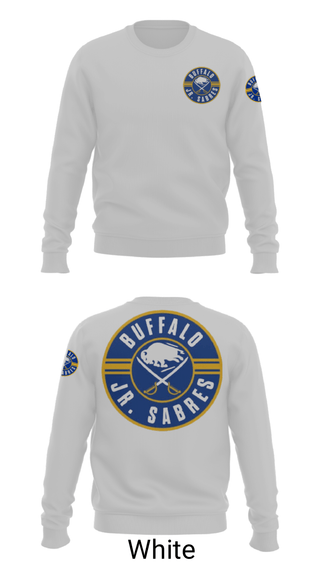 Crew Neck Sweatshirt, Buffalo jr sabres, Ice Hockey, Teamtime, Team time, sublimation, custom sports apparel, team uniforms, spirit wear, spiritwear, sports uniforms, custom shirts, team store, custom team store, fundraiser sports, apparel fundraiser
