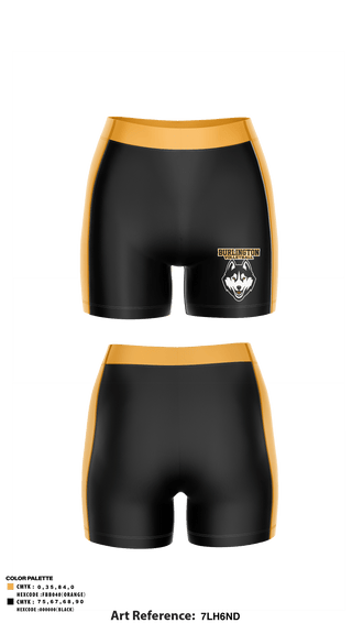 Women's Compression Shorts, Burlington High School Volleyball, Women's Volleyball, Teamtime, Team time, sublimation, custom sports apparel, team uniforms, spirit wear, spiritwear, sports uniforms, custom shirts, team store, custom team store, fundraiser sports, apparel fundraiser