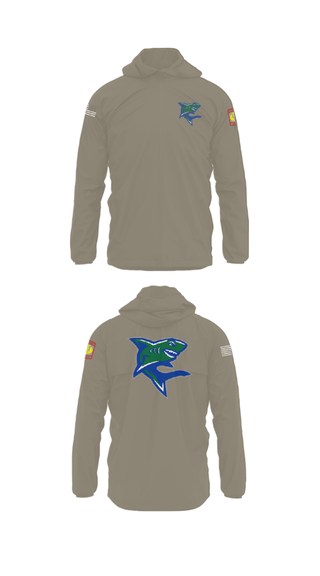 Windbreaker, Bullshark Battalion, Army, Teamtime, Team time, sublimation, custom sports apparel, team uniforms, spirit wear, spiritwear, sports uniforms, custom shirts, team store, custom team store, fundraiser sports, apparel fundraiser