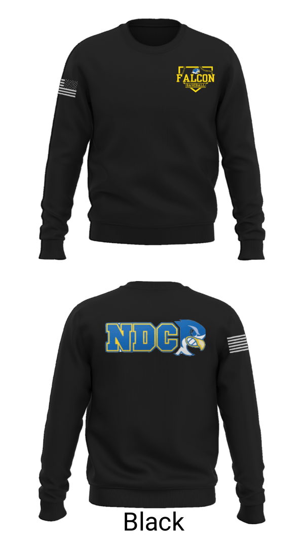 Crew Neck Sweatshirt, Notre Dame College Baseball, Baseball, Teamtime, Team time, sublimation, custom sports apparel, team uniforms, spirit wear, spiritwear, sports uniforms, custom shirts, team store, custom team store, fundraiser sports, apparel fundraiser