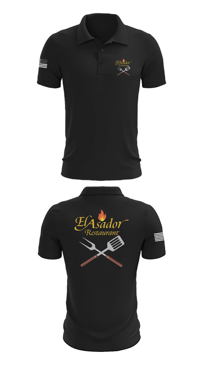 El Asador Restaurant 13570745 Short Sleeve Performance Polo - 28