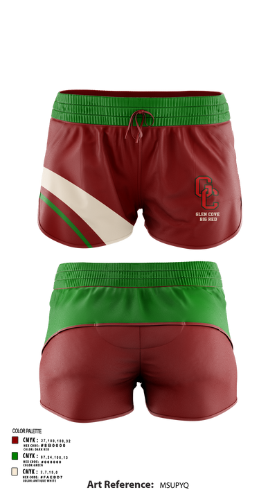Glen Cove Big Red 32999912 Track Shorts - 106