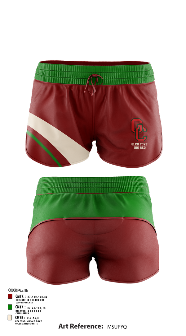 Track Shorts, Glen Cove Big Red, Track & Field, Teamtime, Team time, sublimation, custom sports apparel, team uniforms, spirit wear, spiritwear, sports uniforms, custom shirts, team store, custom team store, fundraiser sports, apparel fundraiser