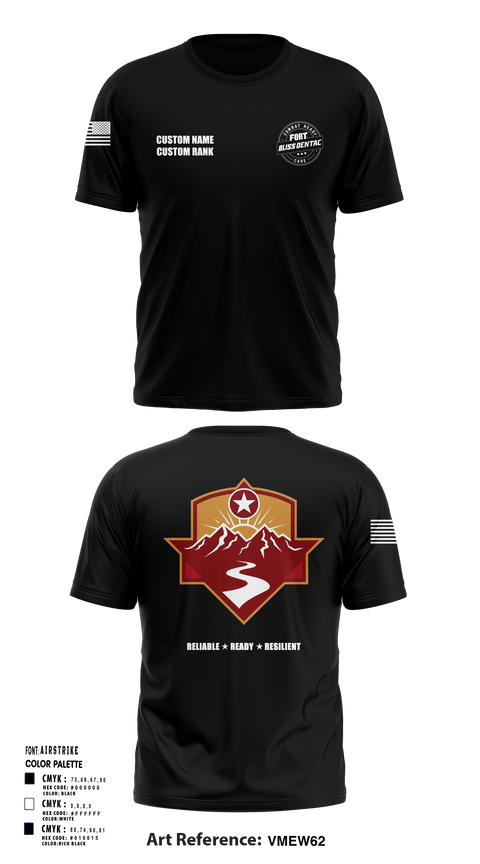 Short Sleeve Performance Shirt, Fort Bliss DENTAC, Army, Teamtime, Team time, sublimation, custom sports apparel, team uniforms, spirit wear, spiritwear, sports uniforms, custom shirts, team store, custom team store, fundraiser sports, apparel fundraiser