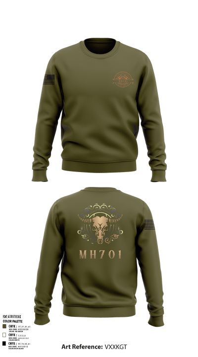 Ranch MH701 27250348 Crew Neck Sweatshirt - 102