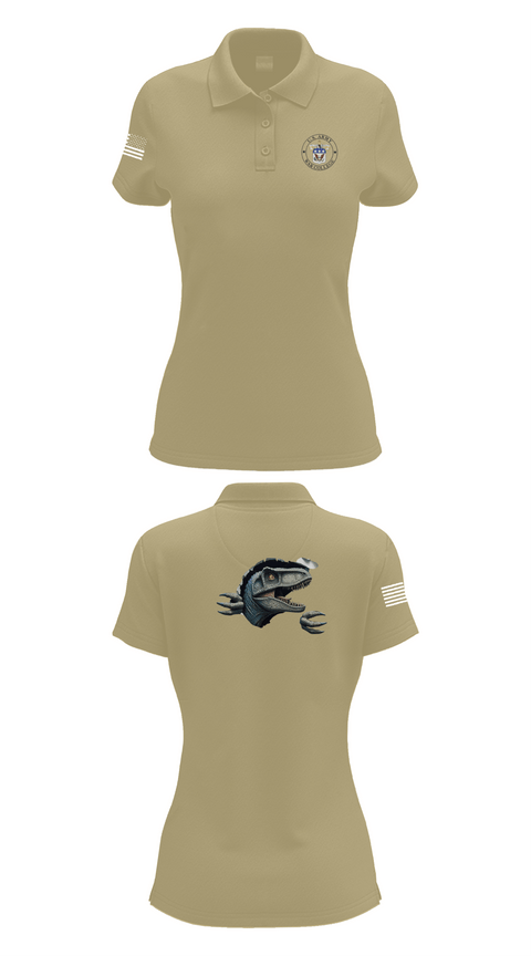 Womens Short Sleeve Performance Polo, Seminar 3, Army, Teamtime, Team time, sublimation, custom sports apparel, team uniforms, spirit wear, spiritwear, sports uniforms, custom shirts, team store, custom team store, fundraiser sports, apparel fundraiser