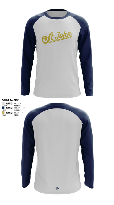 St. John The Baptist K-8 8405823 Long Sleeve Performance Shirt 1