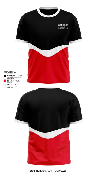 Short Sleeve Performance Shirt, Orting Jr Cardinals, , Teamtime, Team time, sublimation, custom sports apparel, team uniforms, spirit wear, spiritwear, sports uniforms, custom shirts, team store, custom team store, fundraiser sports, apparel fundraiser