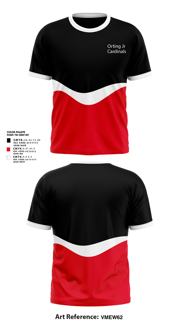 Short Sleeve Performance Shirt, Orting Jr Cardinals, , Teamtime, Team time, sublimation, custom sports apparel, team uniforms, spirit wear, spiritwear, sports uniforms, custom shirts, team store, custom team store, fundraiser sports, apparel fundraiser