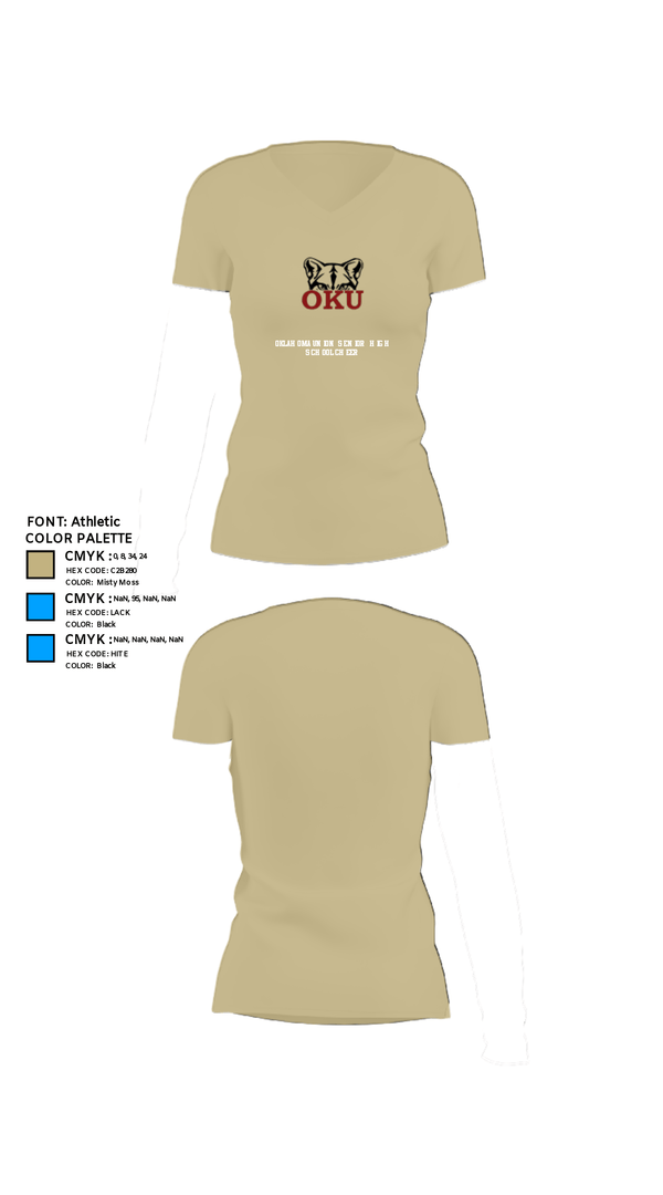 Womens Short Sleeve Vneck Shirt, Oklahoma Union Senior High School Cheer, Cheer, Teamtime, Team time, sublimation, custom sports apparel, team uniforms, spirit wear, spiritwear, sports uniforms, custom shirts, team store, custom team store, fundraiser sports, apparel fundraiser