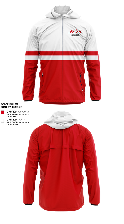 Union Local High School Swimming 68972451 Windbreaker - 1