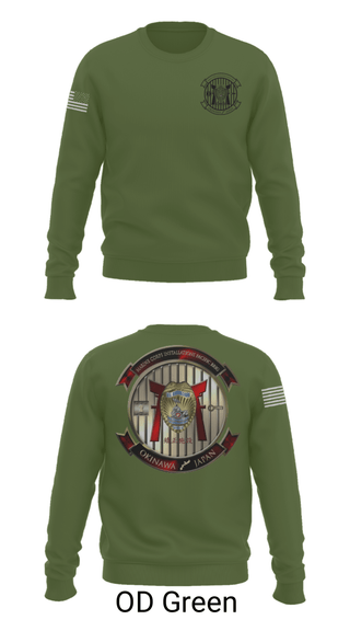 Crew Neck Sweatshirt, HQSPT Bn, PMO, Brig, Marines, Teamtime, Team time, sublimation, custom sports apparel, team uniforms, spirit wear, spiritwear, sports uniforms, custom shirts, team store, custom team store, fundraiser sports, apparel fundraiser