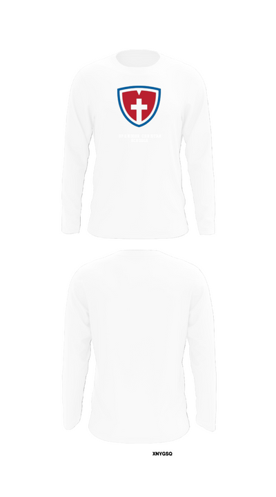 Open Door Christian Schools 18810583 Long Sleeve Performance Shirt - 8