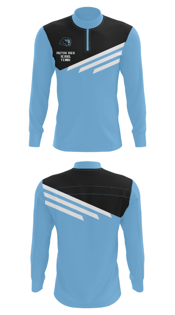 Quarter Zip Jacket, Paetow High School Tennis, Tennis, Teamtime, Team time, sublimation, custom sports apparel, team uniforms, spirit wear, spiritwear, sports uniforms, custom shirts, team store, custom team store, fundraiser sports, apparel fundraiser