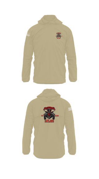Windbreaker, 1st Cav 3rd BEB ACO “Outlaw”, , Teamtime, Team time, sublimation, custom sports apparel, team uniforms, spirit wear, spiritwear, sports uniforms, custom shirts, team store, custom team store, fundraiser sports, apparel fundraiser