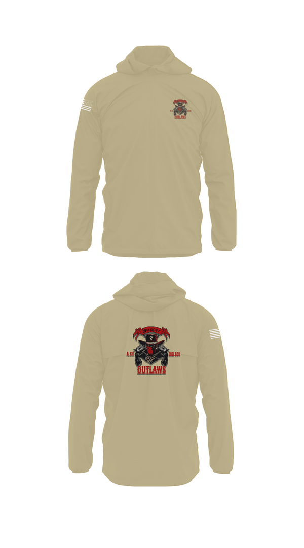 Windbreaker, 1st Cav 3rd BEB ACO “Outlaw”, , Teamtime, Team time, sublimation, custom sports apparel, team uniforms, spirit wear, spiritwear, sports uniforms, custom shirts, team store, custom team store, fundraiser sports, apparel fundraiser