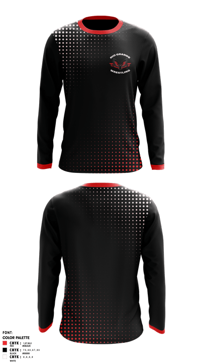Rio Grande high school 40149614 Long Sleeve Rash Guard Shirt - 1