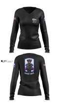 3RD PLT BAD BOYS3RD PLT BAD BOYS 899719921-299 DismountBlue Ewok 2663775 Women's Long Sleeve V-neck Shirt -1 1