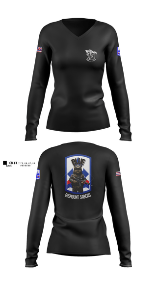Womens Long Sleeve Vneck Shirt 1, 3RD PLT BAD BOYS3RD PLT BAD BOYS 899719921-299 DismountBlue EwokDismount sabersBlue Ewok, Army, Teamtime, Team time, sublimation, custom sports apparel, team uniforms, spirit wear, spiritwear, sports uniforms, custom shirts, team store, custom team store, fundraiser sports, apparel fundraiser
