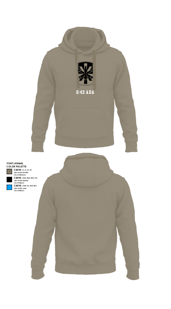 Hoodie, 2/43 ADA, Army, Teamtime, Team time, sublimation, custom sports apparel, team uniforms, spirit wear, spiritwear, sports uniforms, custom shirts, team store, custom team store, fundraiser sports, apparel fundraiser