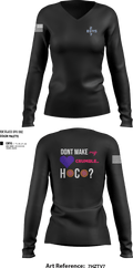 207Boys 29287751 Women's Long Sleeve V-neck Shirt - 27