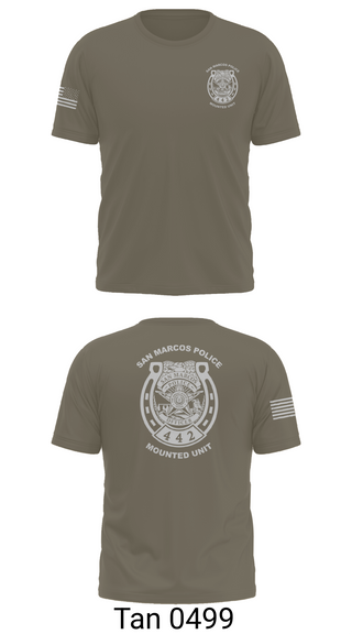 Old School Cotton Feel Shirt, San Marcos Police Mounted Unit, , Teamtime, Team time, sublimation, custom sports apparel, team uniforms, spirit wear, spiritwear, sports uniforms, custom shirts, team store, custom team store, fundraiser sports, apparel fundraiser