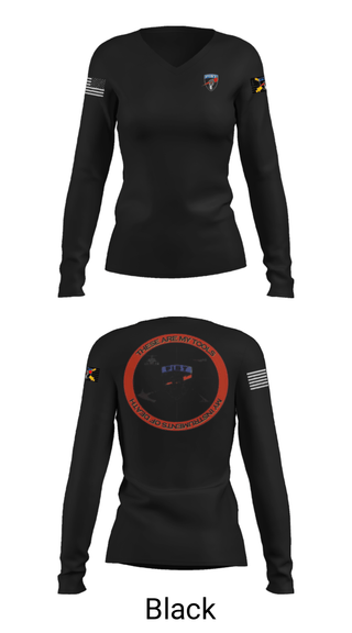 Womens Long Sleeve Vneck Shirt, FiST, Army, Teamtime, Team time, sublimation, custom sports apparel, team uniforms, spirit wear, spiritwear, sports uniforms, custom shirts, team store, custom team store, fundraiser sports, apparel fundraiser