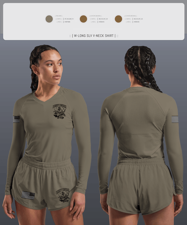 Womens Long Sleeve Vneck Shirt, 238 Th, , Teamtime, Team time, sublimation, custom sports apparel, team uniforms, spirit wear, spiritwear, sports uniforms, custom shirts, team store, custom team store, fundraiser sports, apparel fundraiser